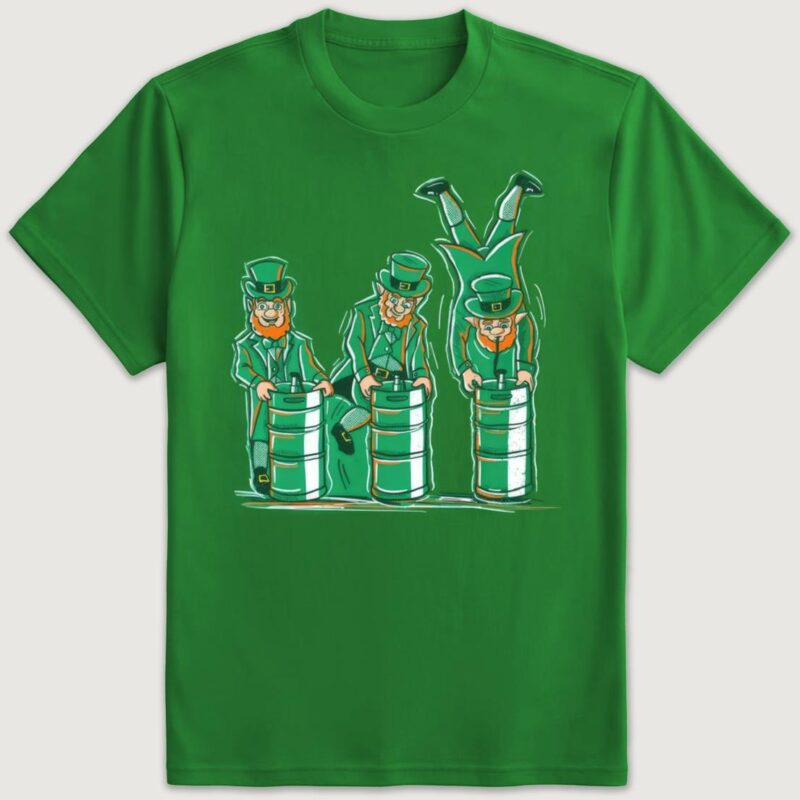 Barstool Leprechaun Keg Stand Shirt