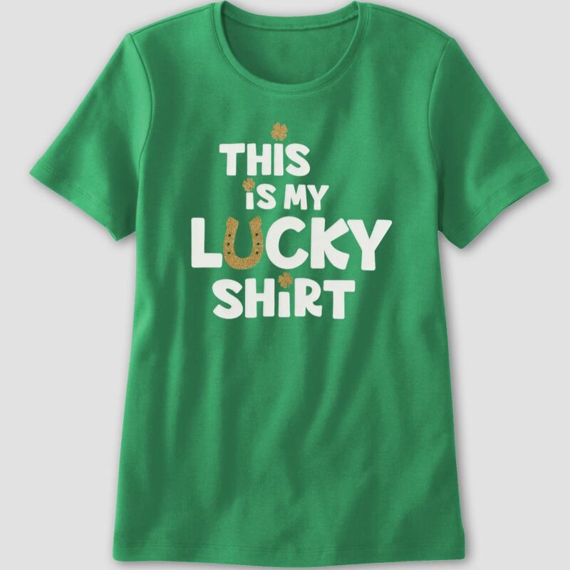 St. Patrick's Day This Is My Lucky Ladies Boyfriend Shirt