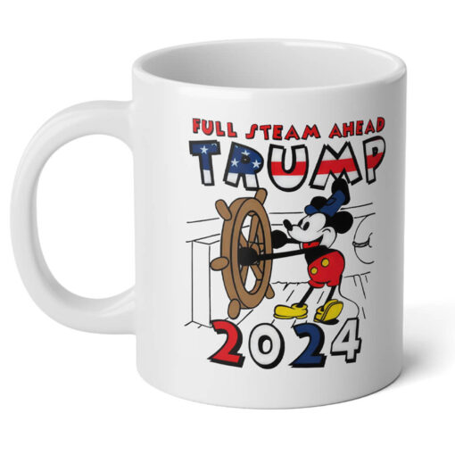 Trump 2024 Full Steam Ahead White Mug
