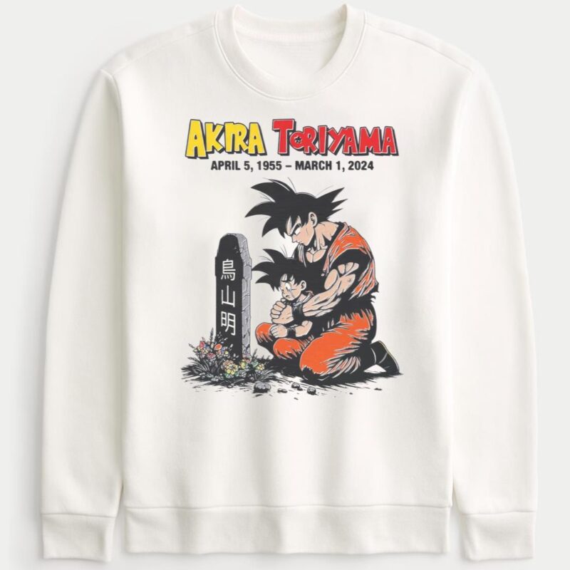 Akira Toriyama Dragon Ball Z 1955 2024 Sweatshirt