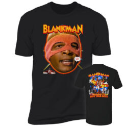 [Front+Back] Blankman Coming To Save Your Butt Premium SS T-Shirt