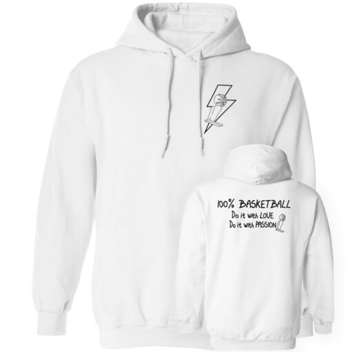 [Front+Back] D'Angelo Russell 100% Basketball Do It With Love Do It With Passion Hoodie