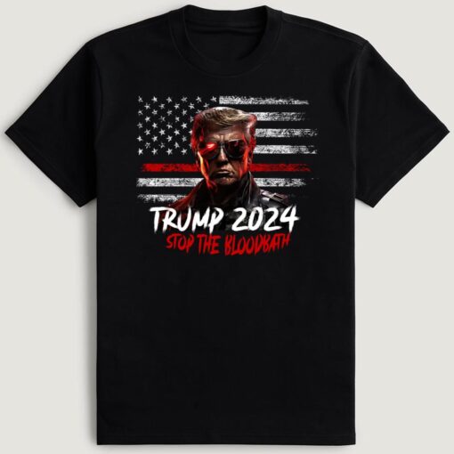 Trump 2024 Terminator Bloodbath T-Shirt