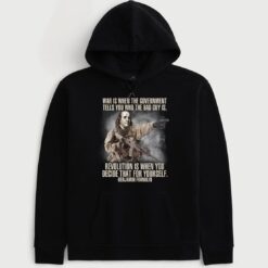 War Is When The Government Tells You Who The Bad Guy Is Revolution Is Benjamin Franklin Hoodie