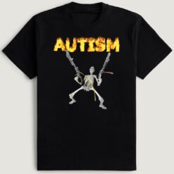 Autism Skeleton Meme Vintage T-Shirt