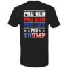 [Back] Pro God Pro Gun Pro Life Pro Trump Premium SS T-Shirt