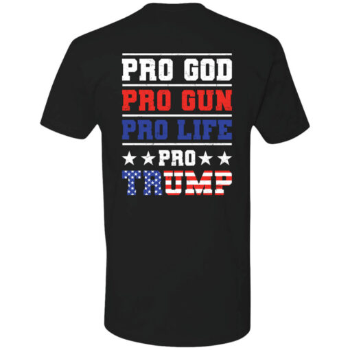 [Back] Pro God Pro Gun Pro Life Pro Trump Premium SS T-Shirt