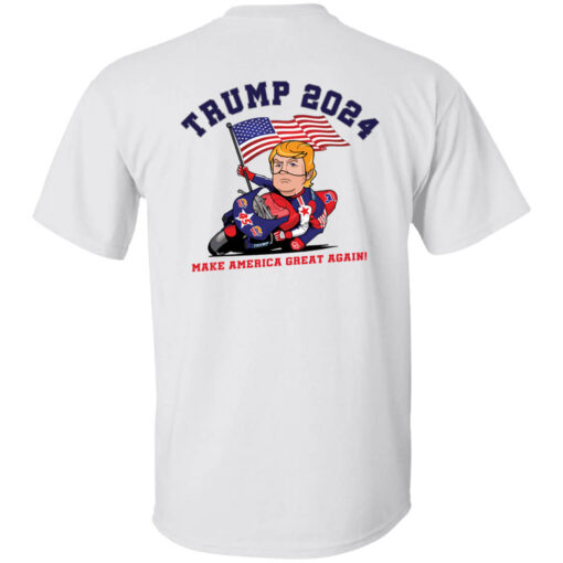 [Back] Racing Trump 2024 Make America Great Again T-Shirt