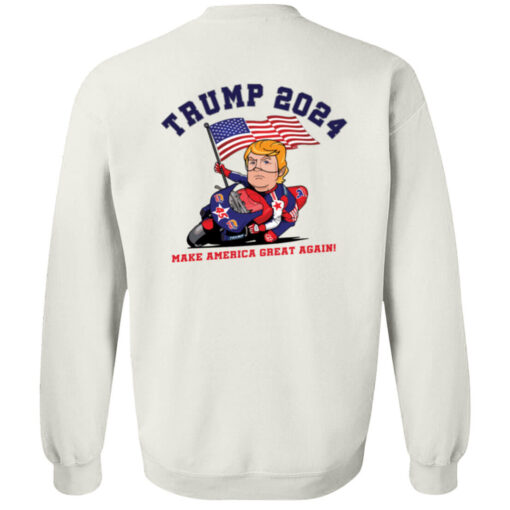[Back] Racing Trump 2024 Make America Great Again Sweatshirt