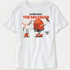 Baltimore Baseball The Milkman Ladies Boyfriend Shirt