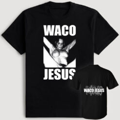 [Front+Back] Ken Carson Wearing Waco Jesus T-Shirt
