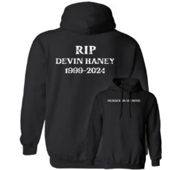 [Front+Back] Ryan Garcia Murder On My Mind Rip Devin Haney 1999-2024 Hoodie