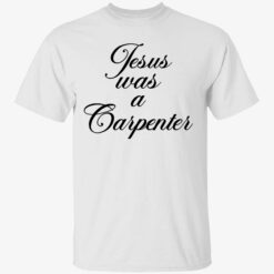 Sabrina Carpenter Wearing Jesus Was A Carpenter Shirt
