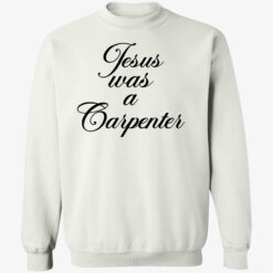 Sabrina Carpenter Wearing Jesus Was A Carpenter Sweatshirt