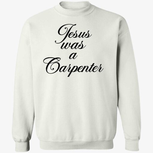 Sabrina Carpenter Wearing Jesus Was A Carpenter Sweatshirt