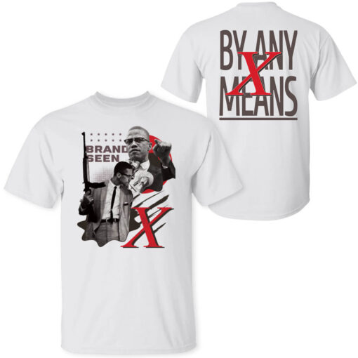 [Front+Back] Anthony Edwards Brand Seen Malcolm X By Any Means T-Shirt