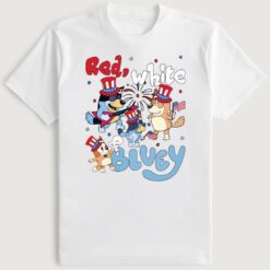 Red White And Bluey Party In The USA T-Shirt
