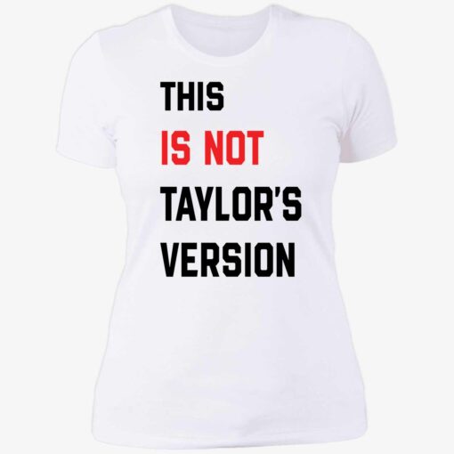 Taylor Wearing This Is Not Taylor's Version Ladies Boyfriend Shirt