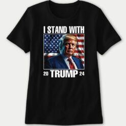 2024 I Stand With Trump Ladies Boyfriend Shirt