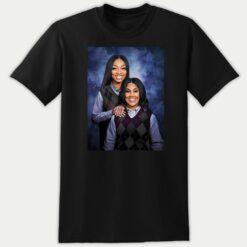 Angel Reese and Kamilla Cardoso Step Sisters Premium SS T-Shirt