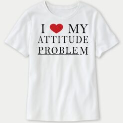 Anna Jay I Love My Attitude Problem Ladies Boyfriend Shirt