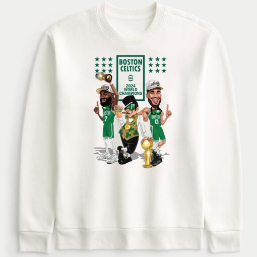 Areapintada Boston Celtics 2024 World Champions Sweatshirt