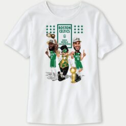 Areapintada Boston Celtics 2024 World Champions Ladies Boyfriend Shirt