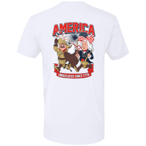 Back America Undefeated Since 1776 SS T shirt