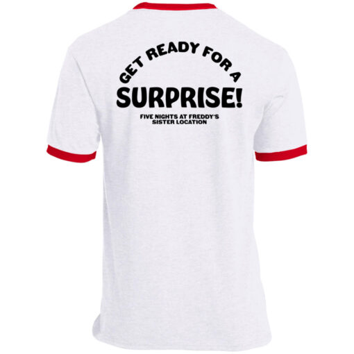 Back Sister Location Get Ready For A Surprise Ringer Tee red