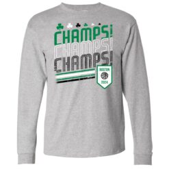 Boston Basketball Champs Champs Champs 2024 Long Sleeve T-Shirt