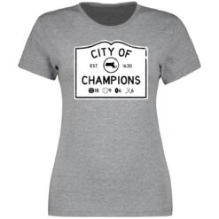 Boston City Of Champions Ladies Boyfriend Shirt