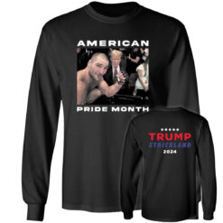 [Front+Back] American Pride Trump Strickland 2024 Long Sleeve T-Shirt