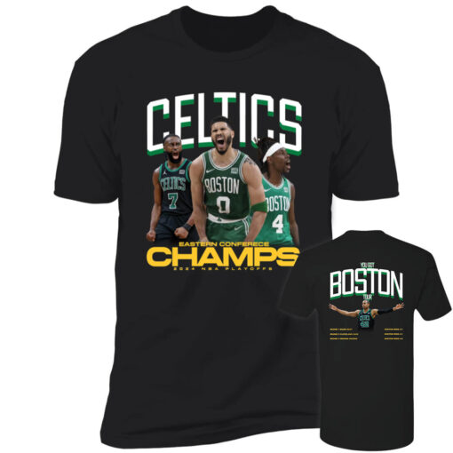 FrontBack Boston Celtics 2024 ECF Champ SS T shirt