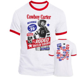 [Front+Back] Cowboy Carter Short Sleeve Ringer Tee