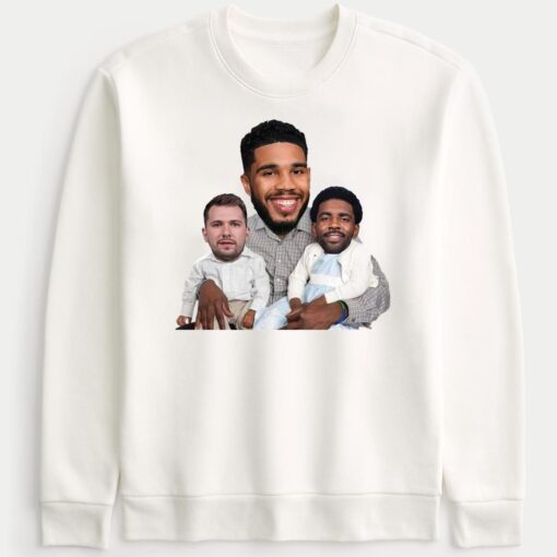 Jayson Tatum Carrying Luka Doncic And Kyrie Irving Sweatshirt