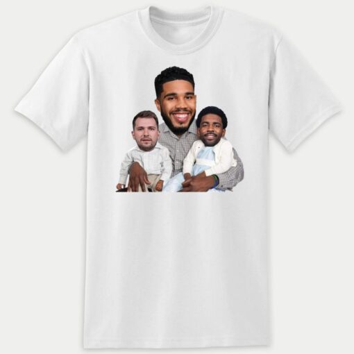 Jayson Tatum Carrying Luka Doncic And Kyrie Irving Premium SS T-Shirt