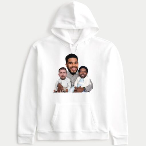 Jayson Tatum Carrying Luka Doncic And Kyrie Irving Hoodie