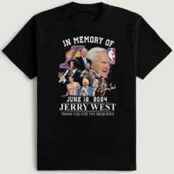 Jerry West 1938-2024 Thank You for the Memories Premium SS T-Shirt