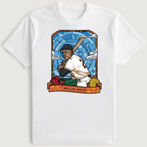 Willie Mays Rickwood Field Giants Baseball T-Shirt