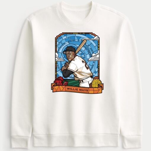 Willie Mays Rickwood Field Giants Baseball Sweatshirt