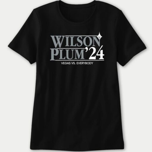 Wilson Plum '24 Vegas Vs. Everybody Ladies Boyfriend Shirt