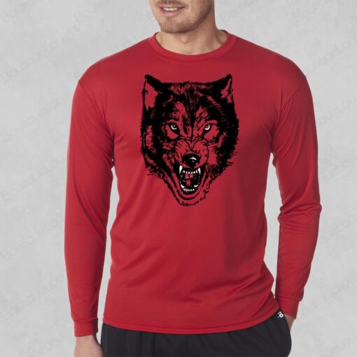 Wolfpac Wolf Red Long Sleeve Shirt